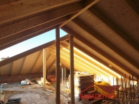 Κατασκευή ξύλινης στέγης στο Γέρακα_28