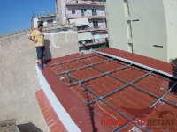 Κατασκευή στέγης με Πάνελ Οροφής στη Νίκαια_3
