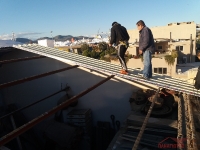 Κατασκευή στέγης με πάνελ οροφής στο Πέραμα_8