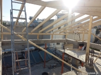 Κατασκευή στέγης με Πάνελ Οροφής στην Βούλα_10