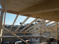 Κατασκευή στέγης με Πάνελ Οροφής στην Βούλα_15