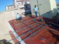 Κατασκευή στέγης με Πάνελ Οροφής στη Νίκαια_2
