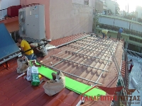 Κατασκευή στέγης με Πάνελ Οροφής στη Νίκαια_17